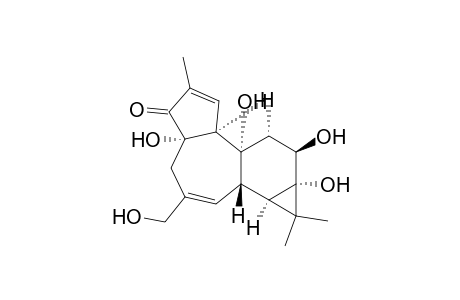 (1aR-(1aalpha,1bbeta,4aalpha,7aalpha,7balpha,8alpha,9beta,9aalpha))-1,1a,1b,4,4a,7a,7b,8,9,9a-decahydro-4a,7b,9,9a-tetrahydroxy-3-(hydroxymethyl)-1,1,6,8-tetramethyl-5H-cyclopropa(3,4)benz(1,2-e)azulen-5-one