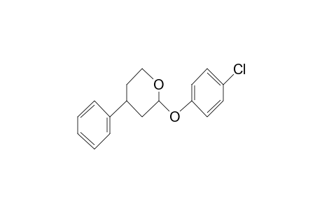 2H-Pyran, 2-(4-chlorophenoxy)tetrahydro-4-phenyl-