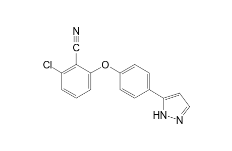 2-chloro-6-[p-(pyrazol-5-yl)phenoxy]benzonitrile