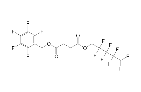 Succinic acid, 2,2,3,3,4,4,5,5-octafluoropentyl pentafluorobenzyl ester