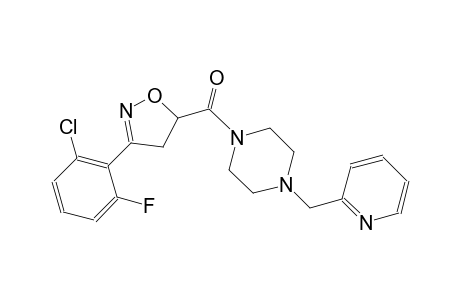 piperazine, 1-[[3-(2-chloro-6-fluorophenyl)-4,5-dihydro-5-isoxazolyl]carbonyl]-4-(2-pyridinylmethyl)-