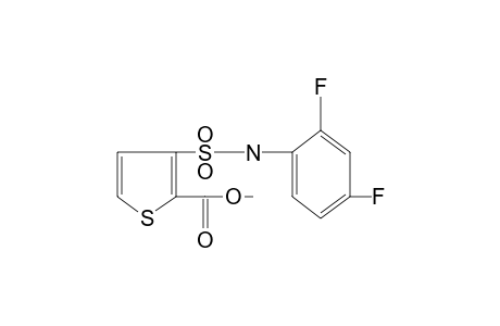 3-[(2,4-difluorophenyl)sulfamoyl]-2-thiophenecarboxylic acid, methyl ester