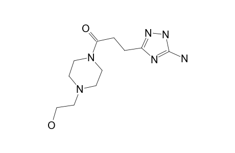 3-(5-Amino-1H-1,2,4-triazol-3-yl)-1-[4-(2-hydroxyethyl)piperazin-1-yl]propan-1-one