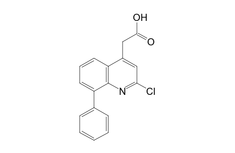 2-chloro-8-phenyl-4-quinolineacetic acid