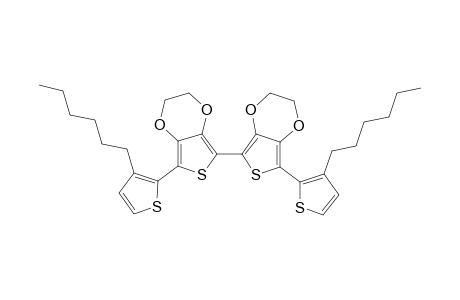 7,7'-Bis-(3-hexyl-thiophen-2-yl)-2,3,2',3'-tetrahydro-[5,5']bi[thieno[3,4-b][1,4]dioxinyl]