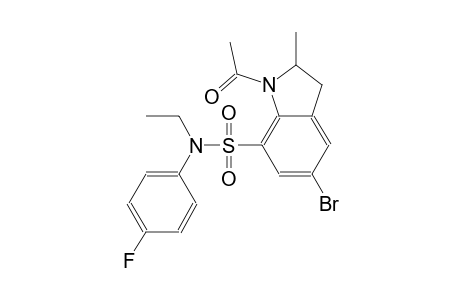 1H-indole-7-sulfonamide, 1-acetyl-5-bromo-N-ethyl-N-(4-fluorophenyl)-2,3-dihydro-2-methyl-