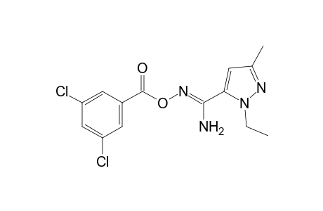 O-(3,5-dichlorobenzoyl)-1-ethyl-3-methylpyrazole-5-carboxamidoxime