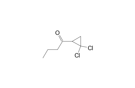 1,1-Dichloro-2-(1-oxobutyl)cyclopropane
