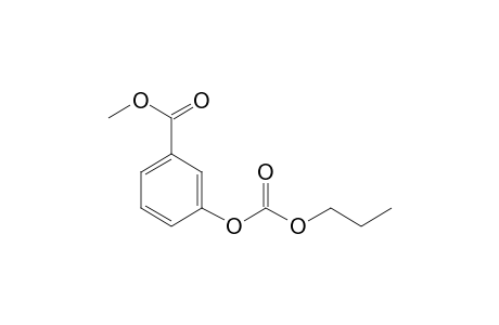 3-Hydroxybenzoic acid, o-(N-propyloxycarbonyl)-, methyl ester