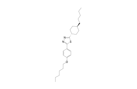 2-(4-N-HEXYLOXYPHENYL)-5-(TRANS-4'-N-PENTYLCYCLOHEXYL)-1,3,4-THIADIAZOLE