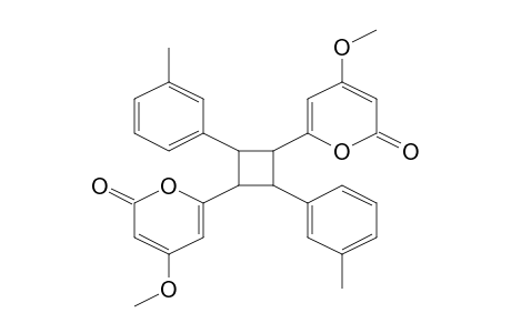 Cyclobutane, 1,3-bis(4-methoxy-2-oxo-2H-pyran-6-yl-2,4-bis(3-methylphenyl)-