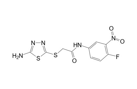 2-(5-Amino-[1,3,4]thiadiazol-2-ylsulfanyl)-N-(4-fluoro-3-nitro-phenyl)-acetamide