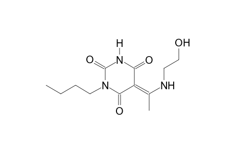 (5E)-1-butyl-5-{1-[(2-hydroxyethyl)amino]ethylidene}-2,4,6(1H,3H,5H)-pyrimidinetrione