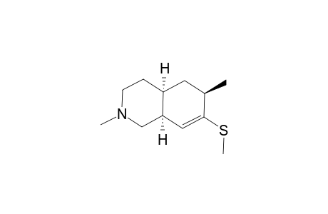 (4aR,6R,8aS)-2,6-dimethyl-7-methylsulfanyl-3,4,4a,5,6,8a-hexahydro-1H-isoquinoline