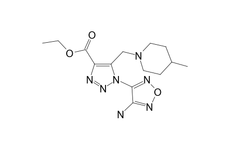 1-(4-Amino-furazan-3-yl)-5-(4-methyl-piperidin-1-ylmethyl)-1H-[1,2,3]triazole-4-carboxylic acid ethyl ester