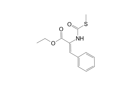 Ethyl 2-(methylthiocarbonylamino)-3-phenylacrylate