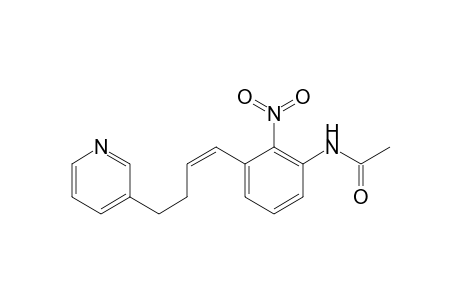 1-(3'-Acetylamino-2'-nitrophenyl)-4-(3'-pyridyl) but-1-ene