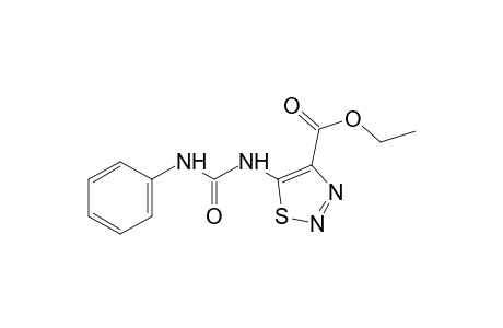 5-(3-phenylureido)-1,2,3-thiadiazole-4-carboxylic acid, ethyl ester