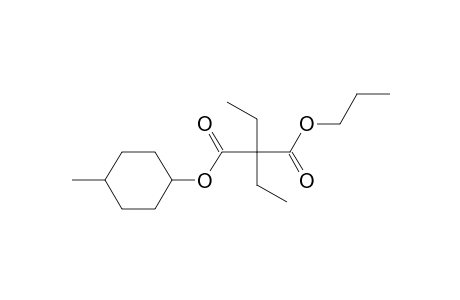 Diethylmalonic acid, 4-methylcyclohexyl propyl ester