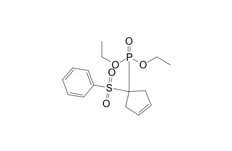 (1-diethoxyphosphoryl-1-cyclopent-3-enyl)sulfonylbenzene