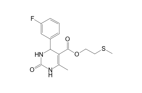 4-(3-Fluoro-phenyl)-6-methyl-2-oxo-1,2,3,4-tetrahydro-pyrimidine-5-carboxylic acid 2-methylsulfanyl-ethyl ester