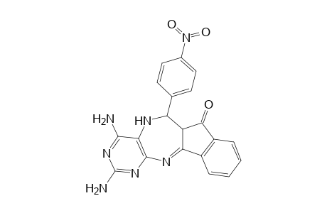 7,9-Diamino-11-(4-nitro-phenyl)-11,11a-dihydro-10H-5,6,8,10-tetraaza-dibenzo[a,g]azulen-12-one