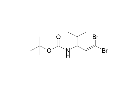 1-Pentene, 1,1-dibromo-4-methyl-(3S)-[(t-butoxycarbonyl)amino]-