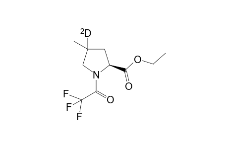 N-trifluoroacetyl 4-methyl-(S)-[4-(2)H]-proline ethyl ester