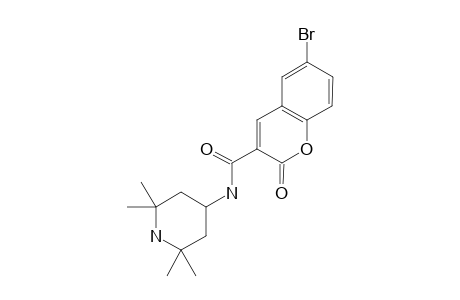 6-Bromanyl-2-oxidanylidene-N-(2,2,6,6-tetramethylpiperidin-4-yl)chromene-3-carboxamide