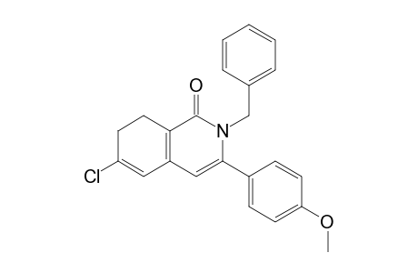 2-Benzyl-3-(4-methoxyphenyl)-6-chloro-7,8-dihydroisoquinolin-1(2H)-one