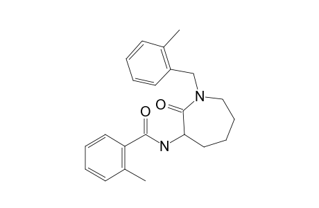 2-Methyl-N-[1-(2-methylbenzyl)-2-oxoazepan-3-yl]benzamide