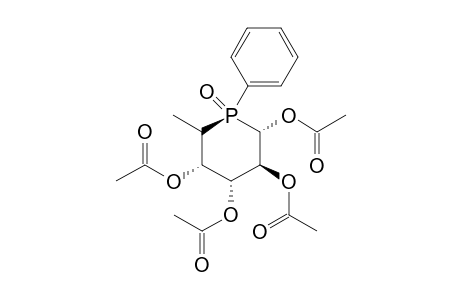 1,2,3,4-Tetra-O-acetyl-5,6-dideoxy-5-[(R)-phenylphosphinyl]-.alpha.-L-galactopyranose