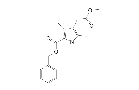 3,5-DIMETHYL-4-METHOXYCARBONYLMETHYL-PYRROL-2-CARBONSAEUREBENZYLESTER