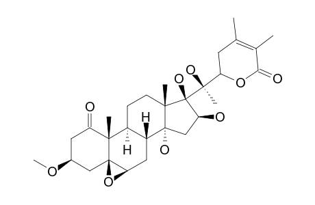 WITHANGULATIN_H;2,3-DIHYDRO-16-HYDROXY-3-METHOXYWITHANOLIDE_E