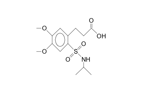 3-(6-(N-ISOPROPYLSULPHAMOYL)-3,4-DIMETHOXYPHENYL)-PROPIONSAEURE