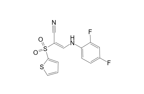 Propenenitrile, 3-(2,4-difluorophenylamino)-2-(2-thienylsulfonyl)-