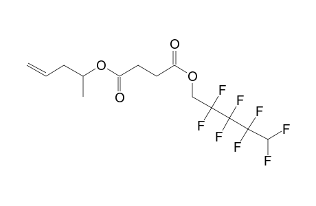 Succinic acid, 2,2,3,3,4,4,5,5-octafluoropentyl pent-4-en-2-yl ester