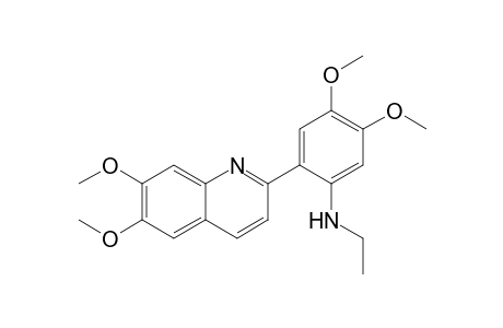 2-(6,7-dimethoxy-2-quinolinyl)-N-ethyl-4,5-dimethoxyaniline
