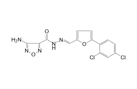 4-Amino-N-[(E)-[5-(2,4-dichlorophenyl)-2-furanyl]methylideneamino]-1,2,5-oxadiazole-3-carboxamide