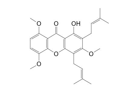 1-HYDROXY-3,5,8-TRIMETHOXY-2,4-DI-(3-METHYLBUT-2-ENYL)-XANTHONE