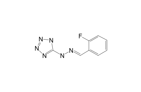 Benzaldehyde, 2-fluoro-, 5-tetrazolylhydrazone