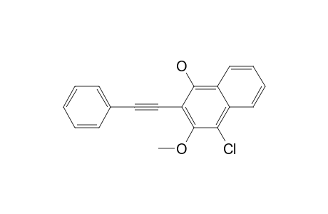 1-Chloro-4-hydroxy-2-methoxy-3-(phenylethynyl)naphthalene