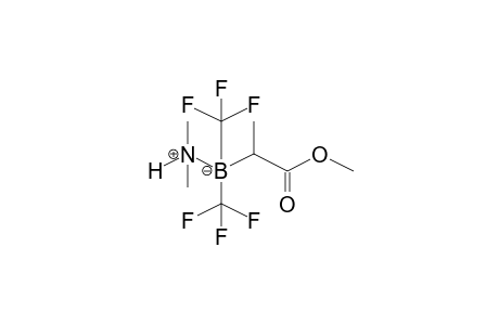 Propanoic acid, 2-[dimethylaminoniobis(trifluoromethyl)borinato]-, methyl ester
