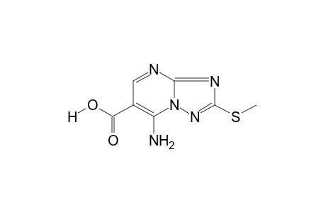 7-amino-2-(methylthio)-s-triazolo[1,5-a]pyrimidine-6-carboxylic acid