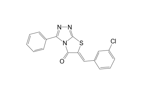 thiazolo[2,3-c][1,2,4]triazol-5(6H)-one, 6-[(3-chlorophenyl)methylene]-3-phenyl-, (6Z)-