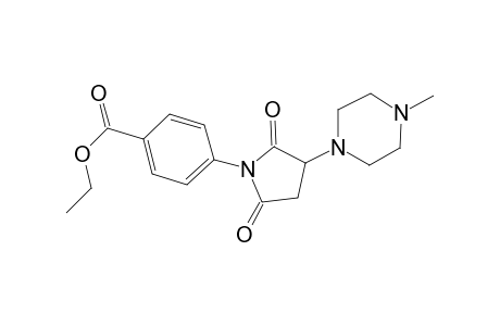 Ethyl 4-[3-(4-methyl-1-piperazinyl)-2,5-dioxo-1-pyrrolidinyl]benzoate