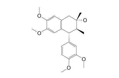 (-)-8-HYDROXYISOGALBULIN;(7'-R,8-S,8'-S)-8,8'-DIMETHYL-3',4,4',5-TETRAMETHOXY-2,7'-CYCLOLIGNAN-8-OL