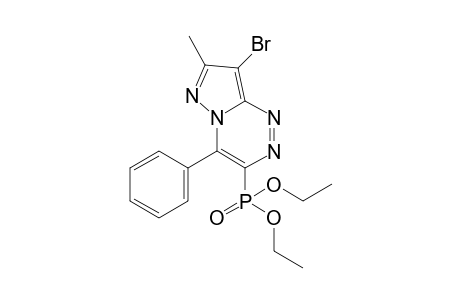 8-BROMO-7-METHYL-4-PHENYLPYRAZOLO-[3,2-C]-[1,2,4]-TRIAZIN-3-YL-PHOSPHONIC-ACID-DIETHYLESTER