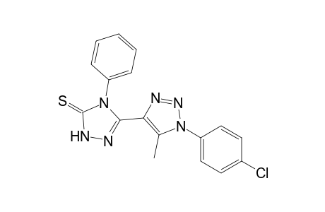 3-[1-(4-chlorophenyl)-5-methyl-1,2,3-triazol-4-yl]-4-phenyl-1H-1,2,4-triazole-5-thione