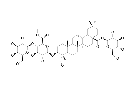 28-O-BETA-D-GLUCOPYRANOSYL-HEDERAGENIN-3-O-BETA-D-GALACTOPYRANOSYL-(1->4)-6'-O-METHYL-BETA-D-GLUCURONOPYRANOSIDE